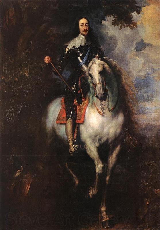 DYCK, Sir Anthony Van Equestrian Portrait of Charles I, King of England